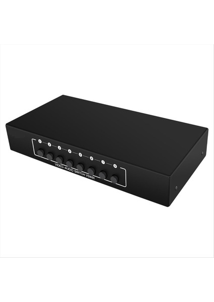 Bir Çıkış Av Anahtarı Seçici Video L/r Audio Seçici Kutusu 8-Port Kompozit Rca Anahtar Dinter DVD Stb Hdtv (Yurt Dışından) fiyatları
