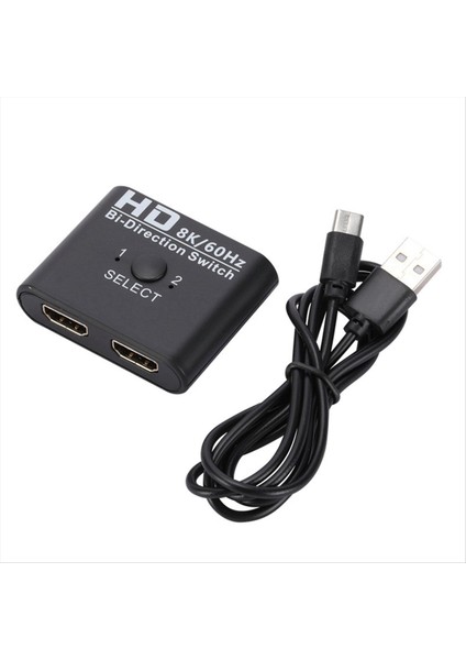 8k 60Hz HDMI Uyumlu Anahtar Ayırıcı Iki Yönlü 1x2/2x1 Ps4 Tv Kutusu Anahtarlayıcı Için HDMI Uyumlu Anahtarlayıcı 2 In1 Çıkış (Yurt Dışından)