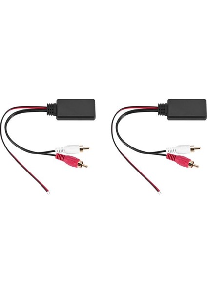 2pcs Araba Evrensel Kablosuz Bluetooth Modülü Müzik Adaptörü Rca Aux Ses Kablosu (Yurt Dışından)
