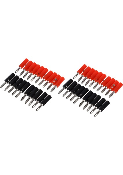 40PCS Gümüş Kaplama Konnektör Ses Muz Hoparlör Fişi (Yurt Dışından)