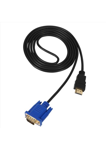 2x Hdtv HDMI Altın Erkek-Vga Hd-15 Erkek 15PIN Adaptör Kablosu 6ft 1 8m 1080P (Yurt Dışından) fiyatları