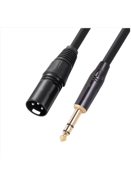 4x 6 35 mm 1/4 Inç Erkek - Xlr Erkek Ses Stereo Mikrofon Kablosu - Erkek Ila Xlr Erkek Dengeli Hoparlör Mikrofon Kablosu 1 Metre (Yurt Dışından) modelleri