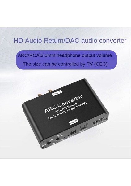 HDMI Uyumlu Sesli Geri Döner Arc Fonksiyon Optik Fiber Dijital Ses Dönüşümü Analog Sinyal Dac Ses Dönüştürücü (Yurt Dışından) fiyatları