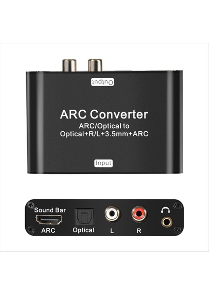 HDMI Uyumlu Sesli Geri Döner Arc Fonksiyon Optik Fiber Dijital Ses Dönüşümü Analog Sinyal Dac Ses Dönüştürücü (Yurt Dışından) indirimleri