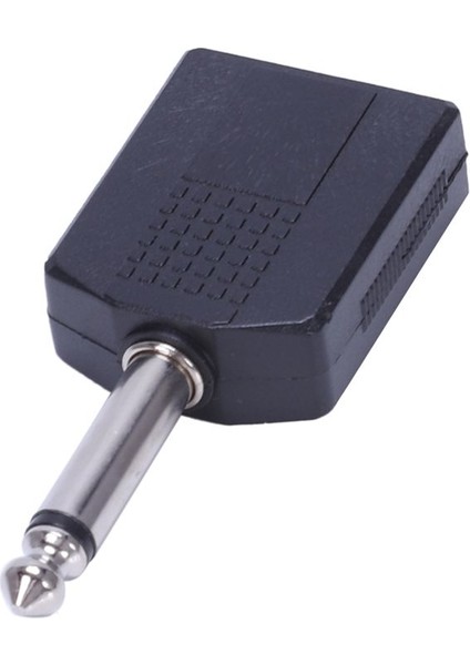 3x Siyah 6 35 1/4 Inç Erkek Ila Çift Dişi Mono Y Kord Pa Ses Kablosu Adaptörü (Yurt Dışından) fiyatları