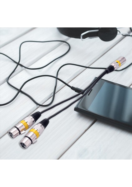 3 Pcs 30CM 3pin Xlr Erkek - 2 Xlr Dişi Ses Uzatma Kablosu Y Mıc Mıxer Kayıcı Dj Kablosu Için Sable (Yurt Dışından) modelleri