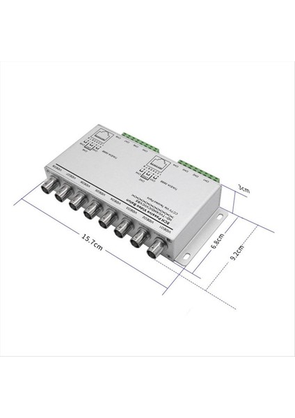 Tvı Cvı Ahd Kameralar Için Pasif Video Balun Bükülmüş Çiftler Aracılığıyla Utp Video Balun 4ch Alıcı Bnc - Utp RJ45 (4ch) (Yurt Dışından) fırsatları