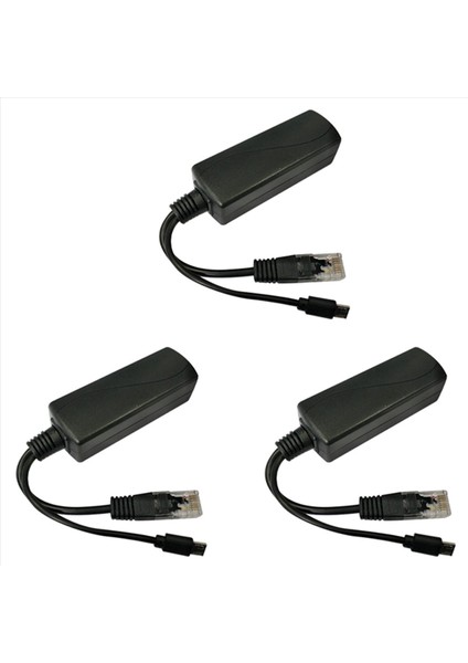 3x Micro-Usb Poe Splitter 48V-5V2A/3A Mini USB Güç Kaynağı Ulusal Standardı Akıllı Telefon Şarjı (Yurt Dışından)