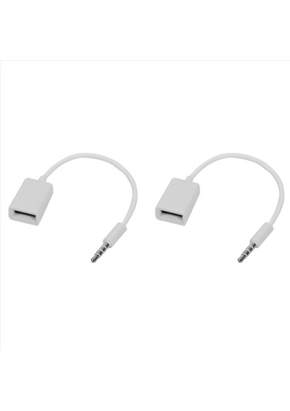 2pcs 3 5mm Erkek Aux Audio Flug Jack - USB 2 0 Dişi Dönüştürücü Kablo Kablosu Mp3 Akıllı Telefon Cep Telefonu Telefonları Için (Yurt Dışından)