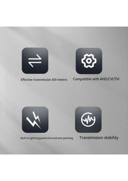 Tvı Cvı Ahd Kameralar Için Pasif Video Balun Bükülmüş Çiftler Aracılığıyla Cctv Utp Video Balun 8ch Alıcı Bnc&#39 Den Utp RJ45 (8ch) (Yurt Dışından)