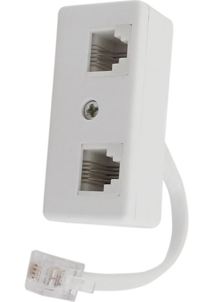 2x 6P4C RJ11 Erkekten Çift Kadın Telefon Hattı Ayrıştırıcı Konektör Adaptörü (Yurt Dışından) modelleri