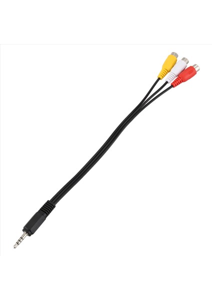2 Adet 3 5mm Erkek Fişe 3 Rca Dişi Ses Video Av Kablosu 22CM (Yurt Dışından) fırsatları