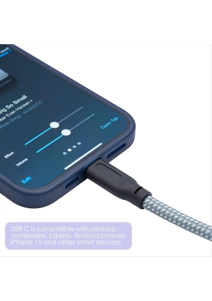 6 35MM Erkek-Usb Type-C Type Male Gitar Kablosu 1/4inch-Usb-C Kayıt Kordon Gitar USB C Kayıt Kablosu 1 Metre (Yurt Dışından) fırsatları