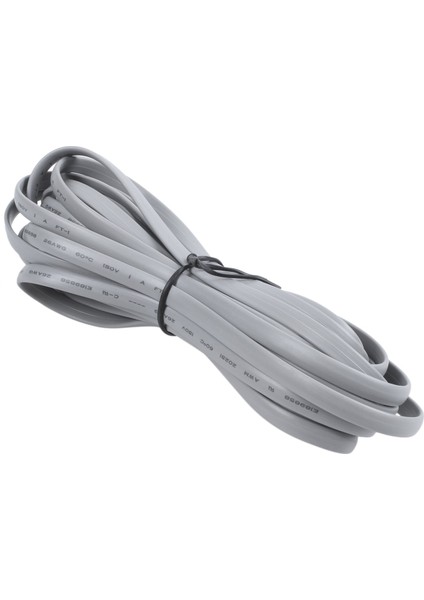 Gri Plastik Erişte 6P6C RJ11 M/m Düz Telefon Kablo Kablosu 5m 16FT (Yurt Dışından)