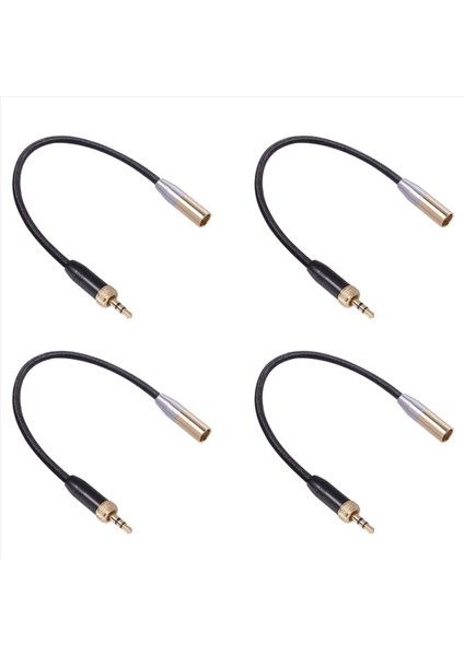 4x Audio Mic Kablosu Dahili Iplik 3 5mm Erkek - Mini Xlr 3pın Adaptör Kablosu Slr Kamera Ses Kablosu (Yurt Dışından)