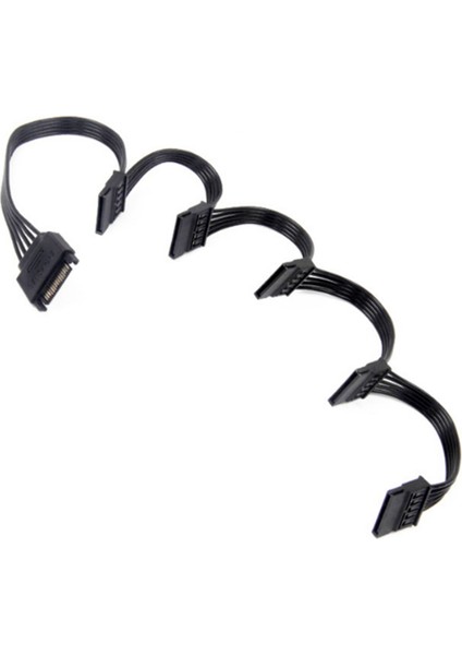 6x 15 Pin Sata Güç Uzantısı Sabit Disk Kablosu 1 Erkek Ila 5 Dişi Güç Kaynağı Ayırıcı Adaptör Kablosu Dıy Pc Seviyesi (Yurt Dışından) fırsatları