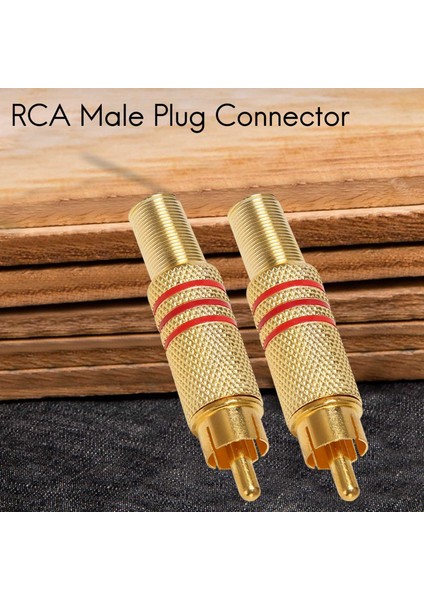 10 Adet Altın Ton Erkek Rca Fiş Ses Konnektörü Metal Yay Adaptörü (Yurt Dışından) modelleri