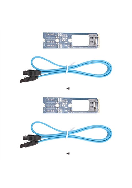 2x M2 Sata Adaptörü Dönüştür Kart B-M Tuş M 2 Ngff Sata Ssd&#39 Ye 7pin Adaptör Kartı Kartı Desteği 2242 2260 2280 Ana Kart (Yurt Dışından)