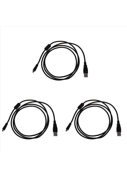 3x Siyah USB 2 0 A Ila 8 Pimli Mini B Kablo Ferrit W / Ferrit - Nikon Coolpix P90 Için 1 5m / 59 Inç (Yurt Dışından)