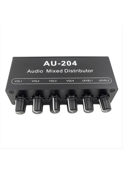 AU-204 Stereo Ses Sinyal Mikser Kartı Kulaklık Sürücüsü Güç Amplifikatörleri Karıştırıcı Distribütörü 3 5mm (Yurt Dışından) fiyatları