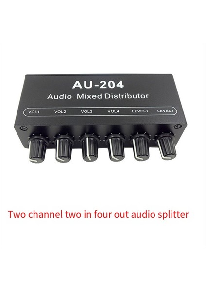 AU-204 Stereo Ses Sinyal Mikser Kartı Kulaklık Sürücüsü Güç Amplifikatörleri Karıştırıcı Distribütörü 3 5mm (Yurt Dışından) fırsatları