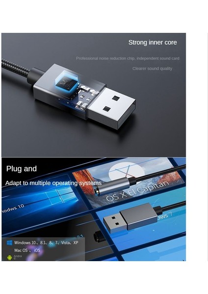 USB - 3 5mm Jack USB Harici Ses Kartı Adaptörü 3 5mm Earpod&#39 Lar Için 5mm Arayüz Bilgisayar Bilgisayar Pc Dizüstü Bilgisayar Ses Kartı (Yurt Dışından) fırsatları