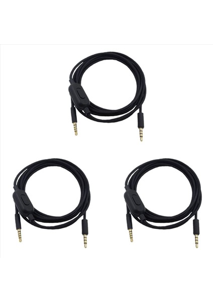 Logitech Için 3x 2m Taşınabilir Kulaklık Kablosu Ses Kordonu Hattı Gpro x G233 G433 Kulaklık Kulaklık Aksesuarları (Yurt Dışından)