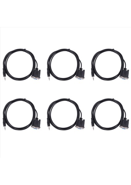 6x Db9 9 Pin VGA Dişi Kablosu Db 9 Dişi Ila Trs 3 5mm (1/8in) Trs Stereo Erkek Seri Veri Kablosu-6 Feet (Yurt Dışından)
