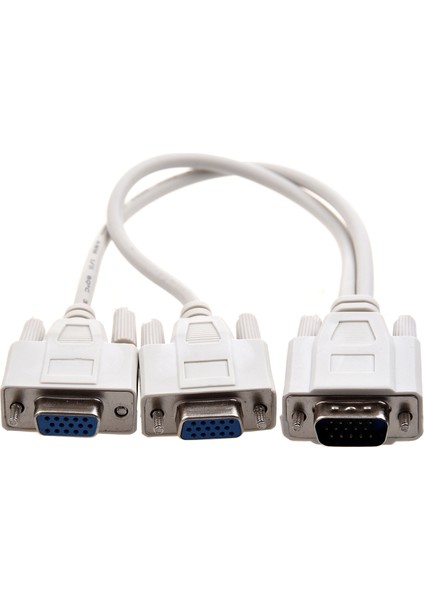 VGA Video Için Yeni 1 Pc Ila 2 Monitör Splitter Kablosu (Yurt Dışından) modelleri