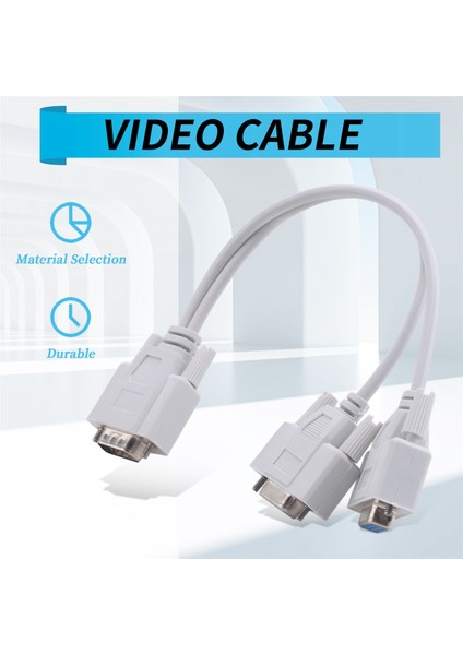 VGA Video Için Yeni 1 Pc Ila 2 Monitör Splitter Kablosu (Yurt Dışından) fırsatları