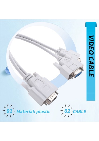 VGA Video Için Yeni 1 Pc Ila 2 Monitör Splitter Kablosu (Yurt Dışından) indirimleri