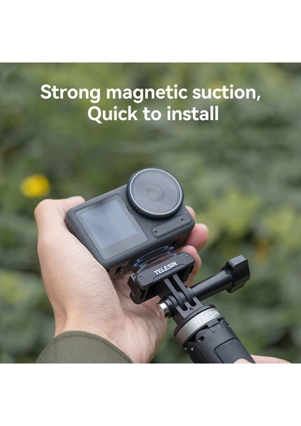 5x Telesin Manyetik Iki Pençe Adaptörü Eylem Kamera Aksesuarları Djı Osmo Action 3 Adaptör (Yurt Dışından) modelleri