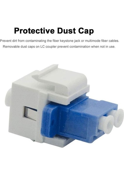 4x Lc Fiber Optik Adaptörü Lc - Lc Duplex Multımode 10GB F/f Duvar Plakaları Için Keystone Bağlayıcı Yama Panelleri (Yurt Dışından) indirimleri
