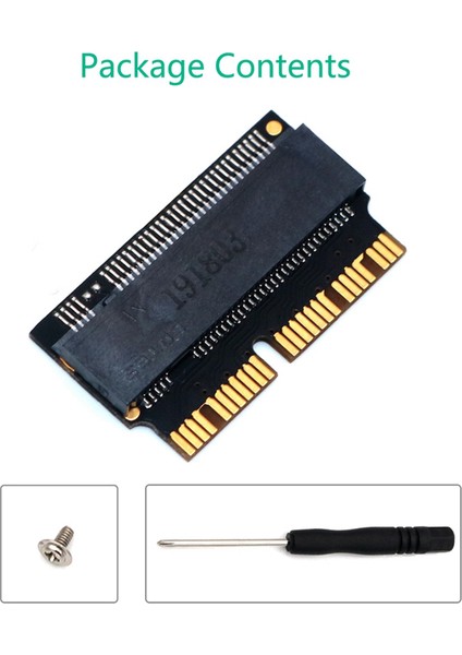 5x M 2 Ngff Ahcı Nvme SSD Dönüştürücü Adaptörü 12+16PIN MacBook 2013-2017 M 2 Nvme SSD Convert Adaptör (Yurt Dışından) indirimleri