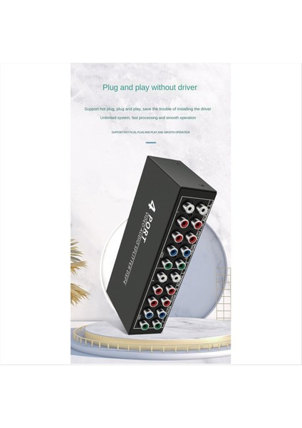 Av Bileşen Video Audio Splitter 1 In 4 Out 4-Yollu Rca/ypbpr Bileşen Video L/r Ses Av Av Av Splıther DVD Hdtv Abd Fişi (Yurt Dışından) fırsatları