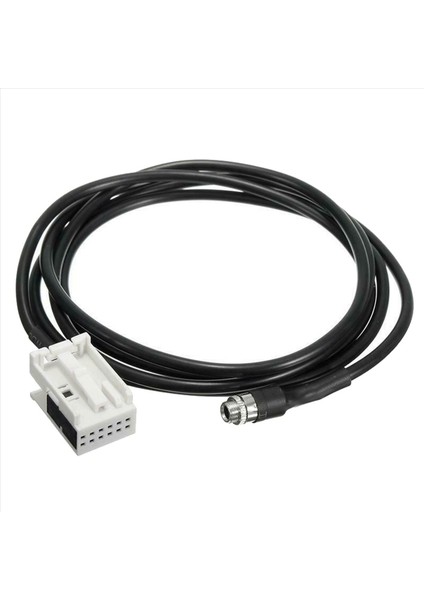 2x Araç 3 5mm 12PIN Dişi Ses Müzik Aux Kablosu Giriş Adaptörü Benz W169 W203 W209 W221 W164 R230 (Yurt Dışından) modelleri