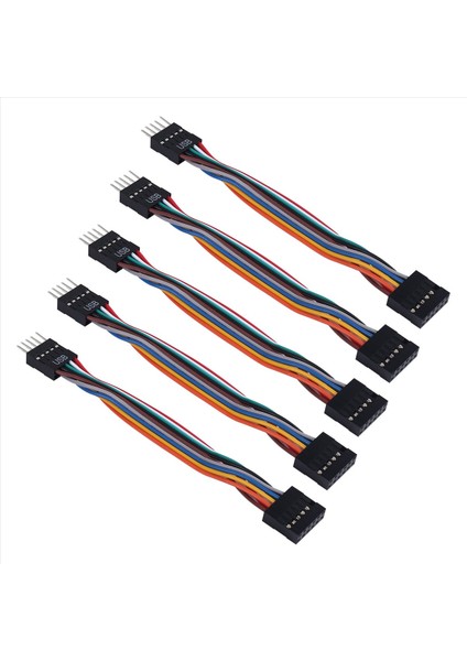 Lenovo Anakartından Sıradan Şasi Adaptör Kablosuna USB 9 Pimli Devrim 11 Pimli Kadın Dönüşüm Kablosu 24AWG 5pcs (Yurt Dışından) modelleri
