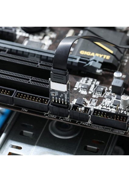 2x USB 2 0 Ön Panel Başlığı USB 9pın-Usb 2 0 Type-E Dahili Adaptör Anakart Fişi Adaptörü (Yurt Dışından) indirimleri