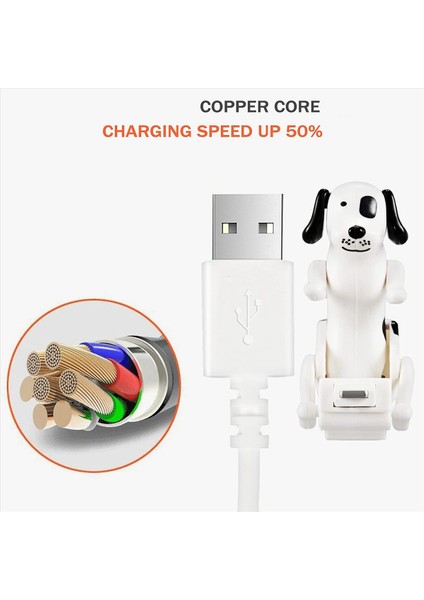 5x USB Kablosu Iphone 13/12/11 ve Daha Fazlası Için Komik Kusursuz Köpek Şarj Cihazı Hareketli Köpek Hızlı Şarj Cihazı USB Kablosu (Yurt Dışından) fiyatları