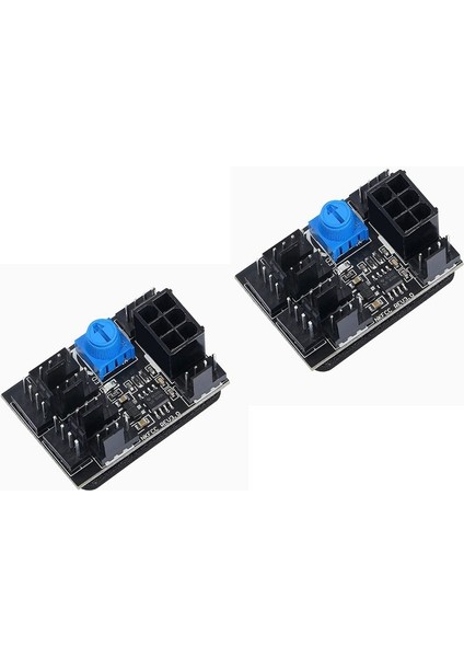 2x 3 Pimli 4 Pimli Fan Adaptörü Pwm Pc Kasası Soğutma Fanı Hub 8 Yollu Ayırıcı 6 Pimli Güç Portlu 12V Hız Kontrolörü (Yurt Dışından) fiyatları