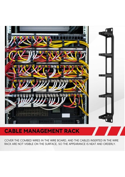19 Inç 1u Raf Dolapları Kablo Yönetim Ağı Organizatörü Hollow Metal Base Beş Yüzük Çıkarılabilir Tel Yöneticisi Çerçeve (Yurt Dışından) indirimleri