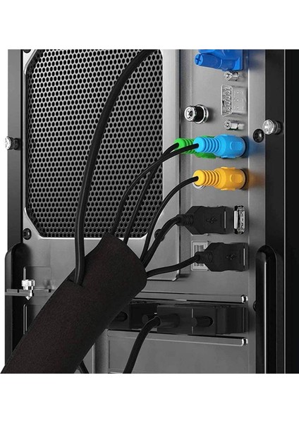 Tv Bilgisayarı Için 8 Paket Kablo Düzenli Tüp Ev Eğlence Kablo Yönetimi Fermuar Kılıf Kablo Organizatörleri Kol (Yurt Dışından) fırsatları