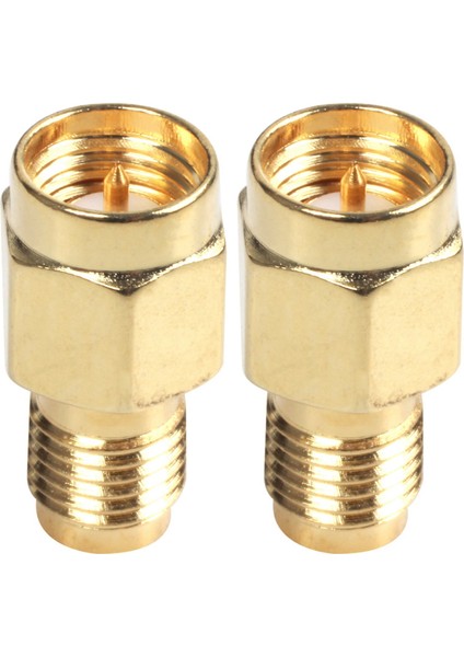 2x Dayanıklı Sma Erkek Fişi Rp-Sma Dişi Rf Koaksiyel Bağlayıcı (Yurt Dışından)