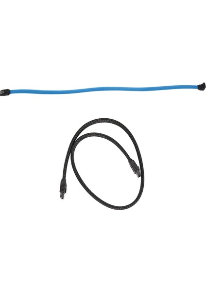 2x 50CM Sata 3 0 Iıı Sata3 7pin 6gb/s SSD HDD Sabit Disk Veri Kablosu Naylonlu Kılı (Yurt Dışından)