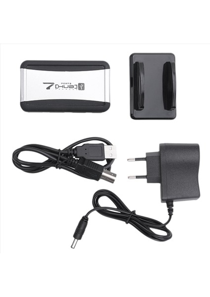 Eu Fiş Harici Hub 7 USB 2 0 Bağlantı Noktaları Dizüstü Bilgisayar Mac Için Çok Gösterge Güç Kaynağı Yuvası (Yurt Dışından) fiyatları