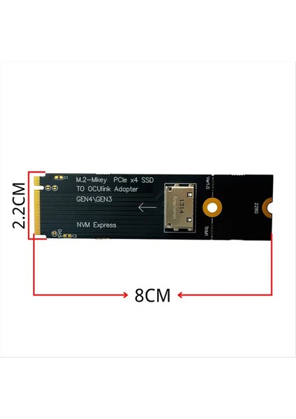 M 2 M-Key Pcıe X4 Ssd-U 2 Oculınk SFF-8612 2 5 Inç Nvme U 2 (Sff 8639) Için Gen4/gen3 (Yurt Dışından) modelleri