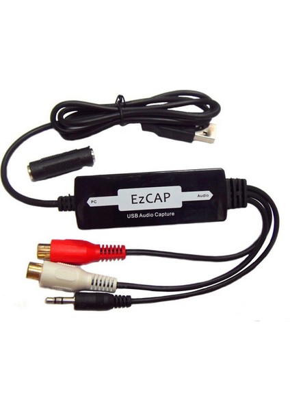 Ezcap USB 3 5mm Ses Yakalama Grabber Düzenle Audio Cable Cd/mp3 Dönüştürücüsüne Analog Ses Kasesini Kaydetmek Için Dijital Olarak (Yurt Dışından)