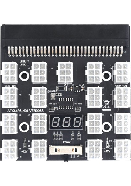 15 Pimli Sata-5 Fan Adaptör Kablosu ve Breakout Tahtası 17 Port 6pin LED Ekran Güç Modülü Hp 1200W 750W Psu Gpu (Yurt Dışından) fiyatları