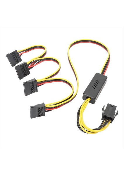 Grafik Kartı 6pin-Sata Sabit Disk Güç Kaynağı Kablosu 12V Ila Sata Sabit Disk Kablosu Adım Atış Voltajı Stabilizasyon (Yurt Dışından)