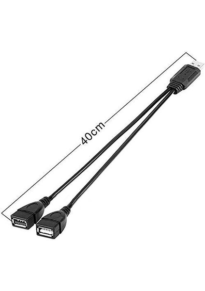 3x USB Ayırtıcı Kablosu USB 2 0 Bir Erkek Teden Çift USB Dişi Jack Y Splitter Charger Kablosu (Yurt Dışından) fırsatları